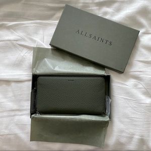 ALLSAINTS Fetch Phone Wristlet NWT Khaki Green